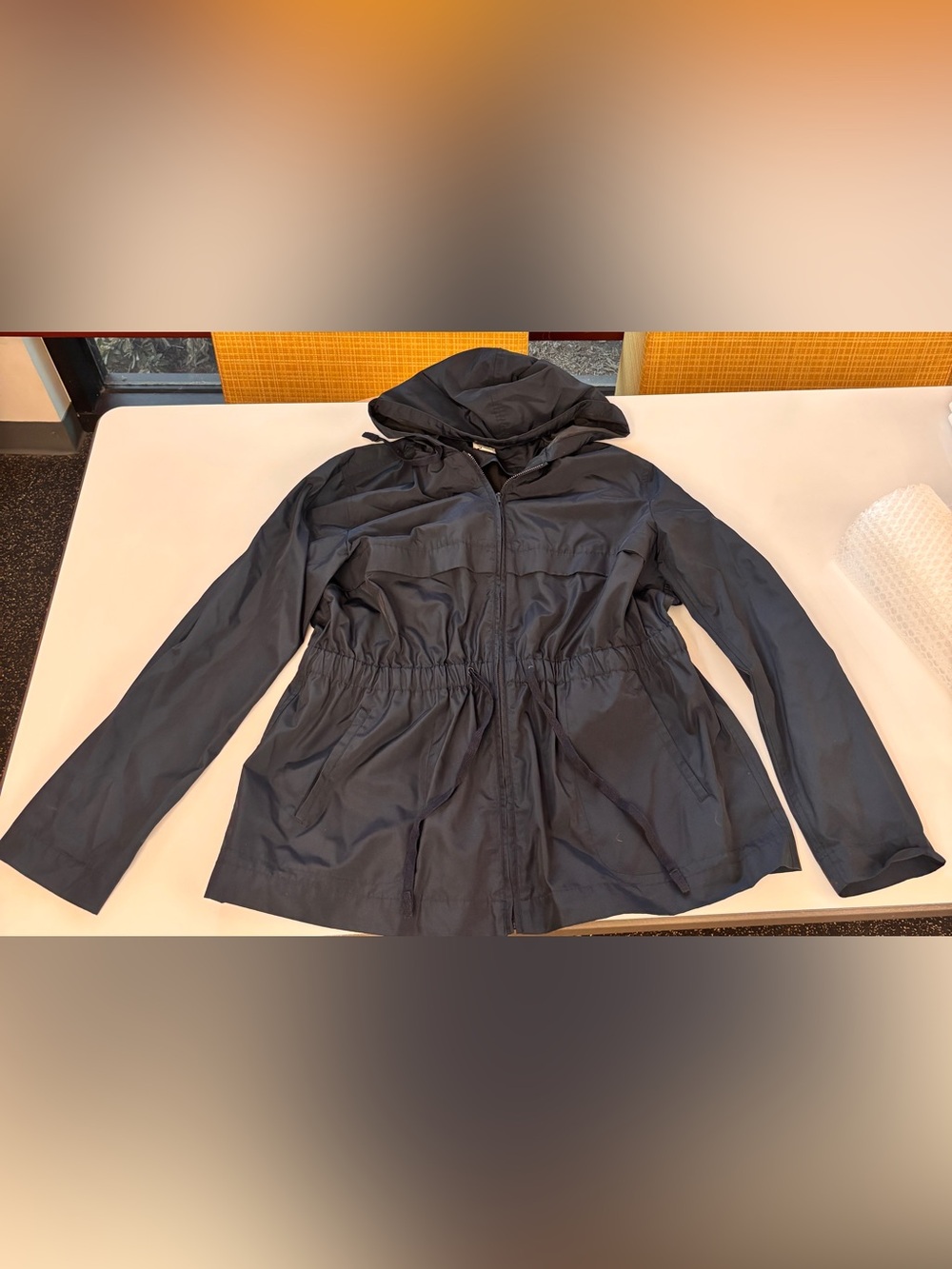 A New Day Women’s Navy Blue Hooded Utility Jacket – Size Large